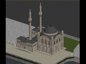Istanbul Ortakoy Mosque Modello 3D