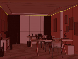 Home Office Model 3D