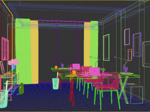 Home Office Model 3D