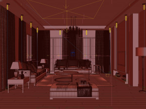 Livingroom 3Dモデル