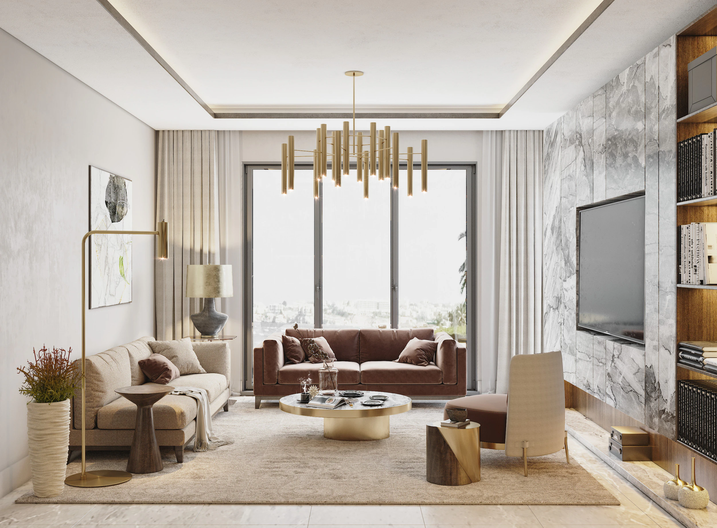 Soggiorno Modello 3D .c4d .max .obj .3ds .fbx .stl .blend 