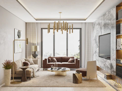 Sala de estar Modelo 3D