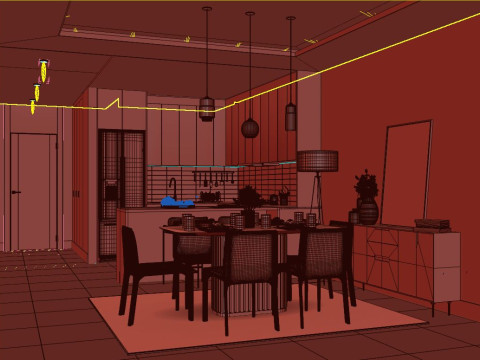 Livingroom Modello 3D