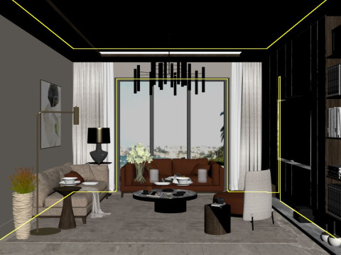 Livingroom Modello 3D