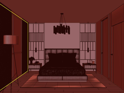 Bedroom 3D 모델