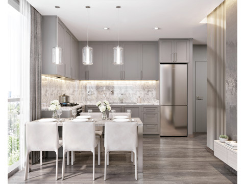 Apartment flat design 3D 模型