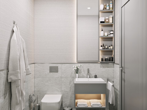 Apartment flat design 3D 模型