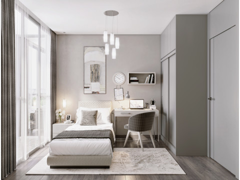 Apartment flat design 3D 模型
