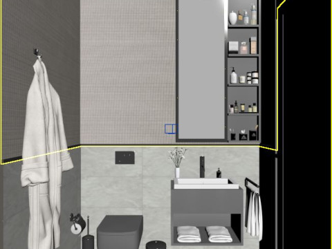 Apartment flat design 3D 模型