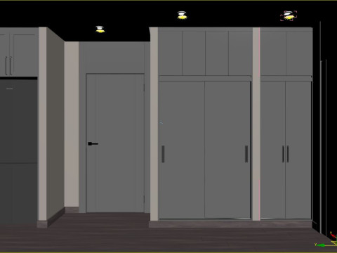Apartment flat design 3D 模型
