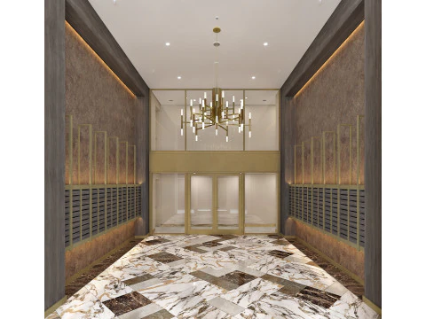 Lobby d'ingresso Modello 3D