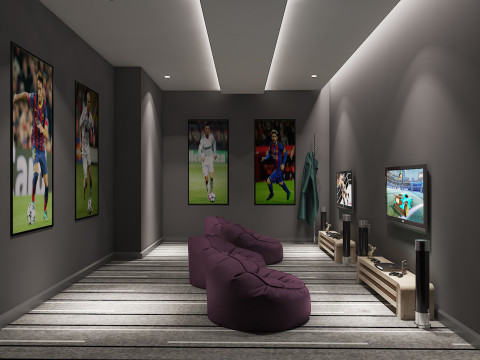 TV Room and Event Room 3D Model