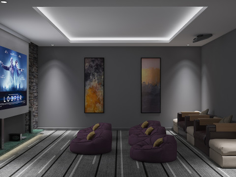 TV Room and Event Room 3D 모델