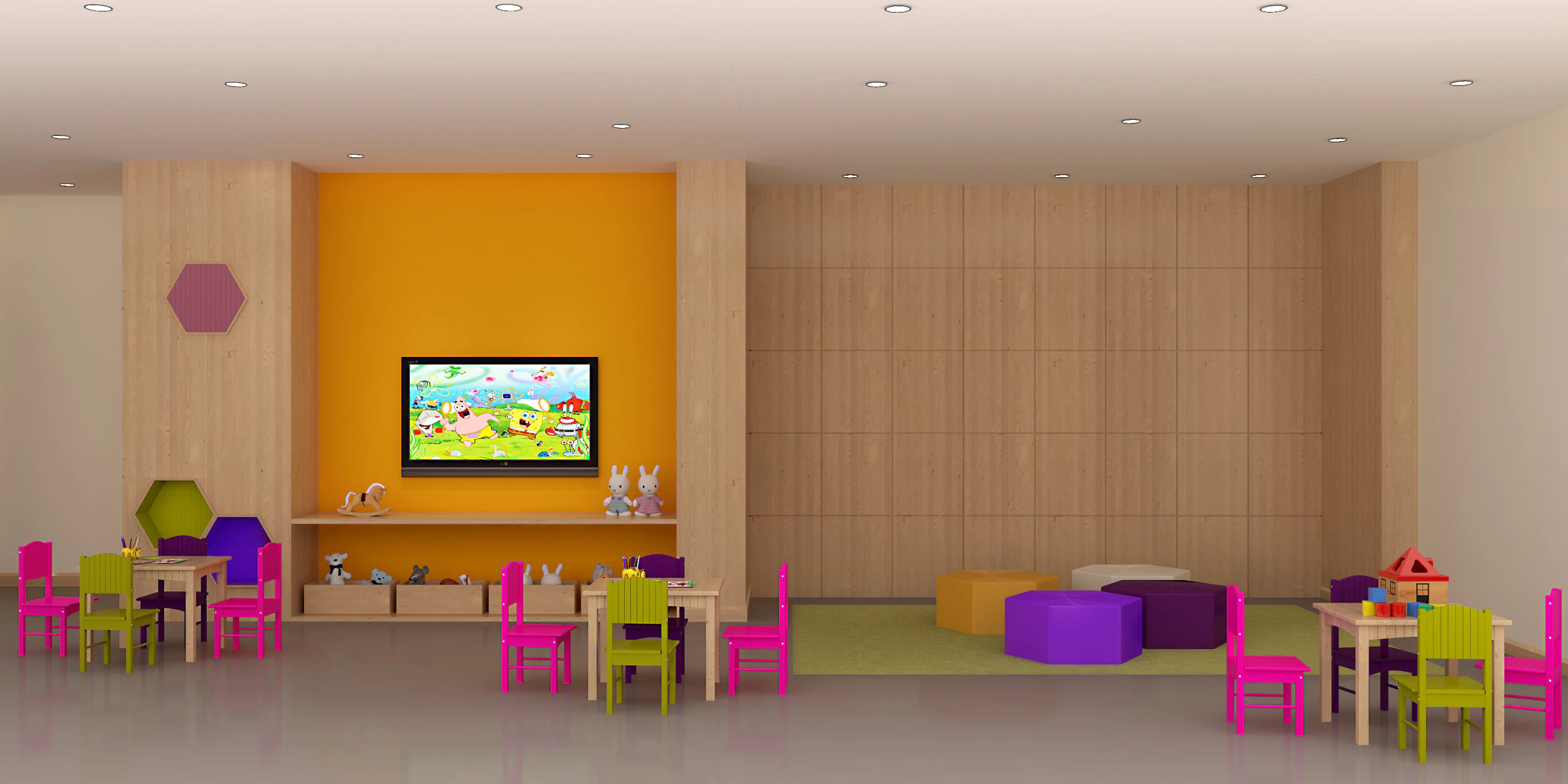 Nursery 3D Model .c4d .max .obj .3ds .fbx .stl .blend