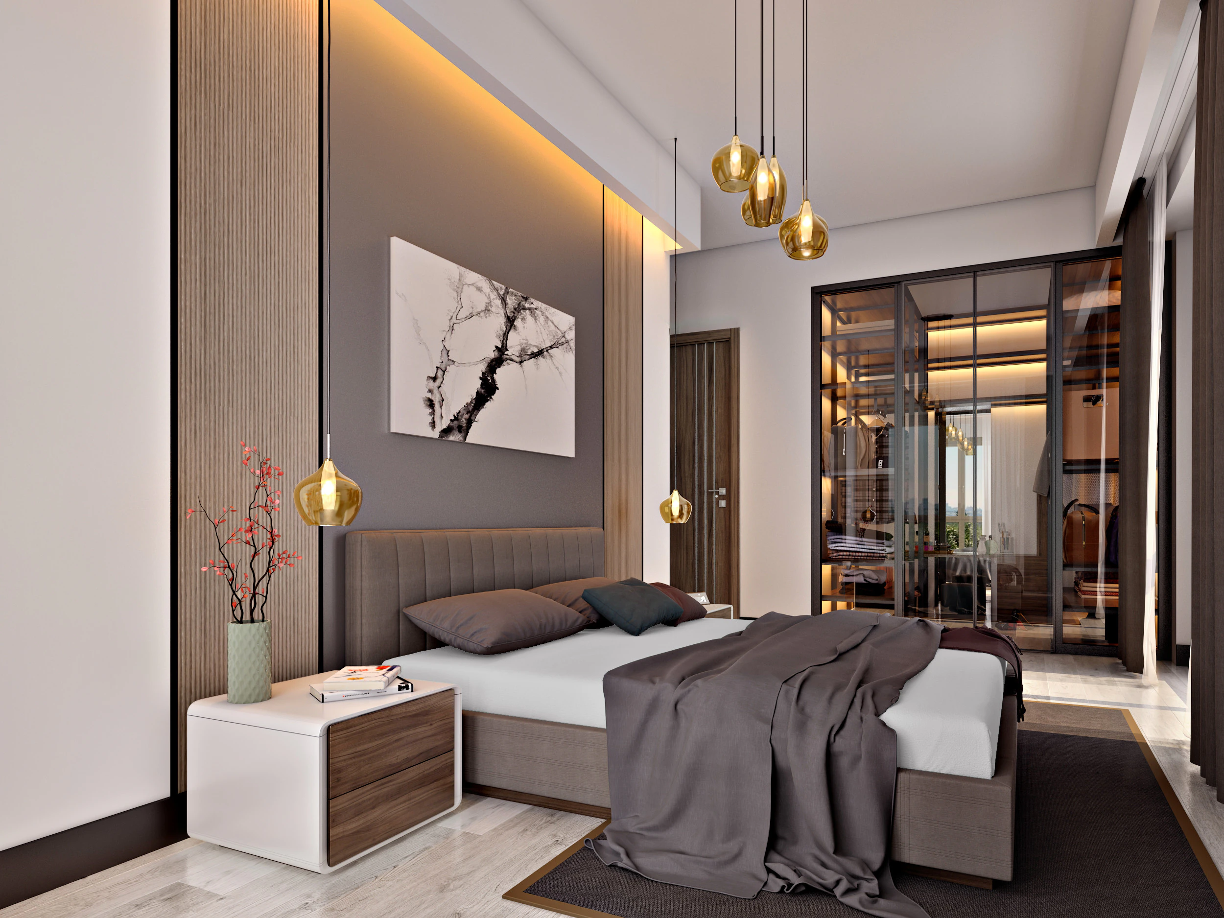 Bedroom 3D Model .c4d .max .obj .3ds .fbx .stl .blend 