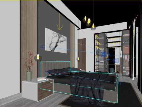 Bedroom 3D 모델