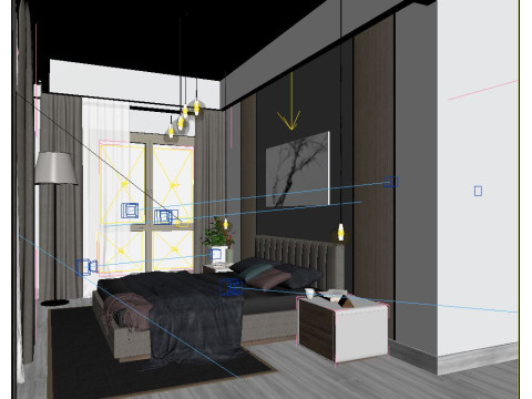 Bedroom 3D 모델