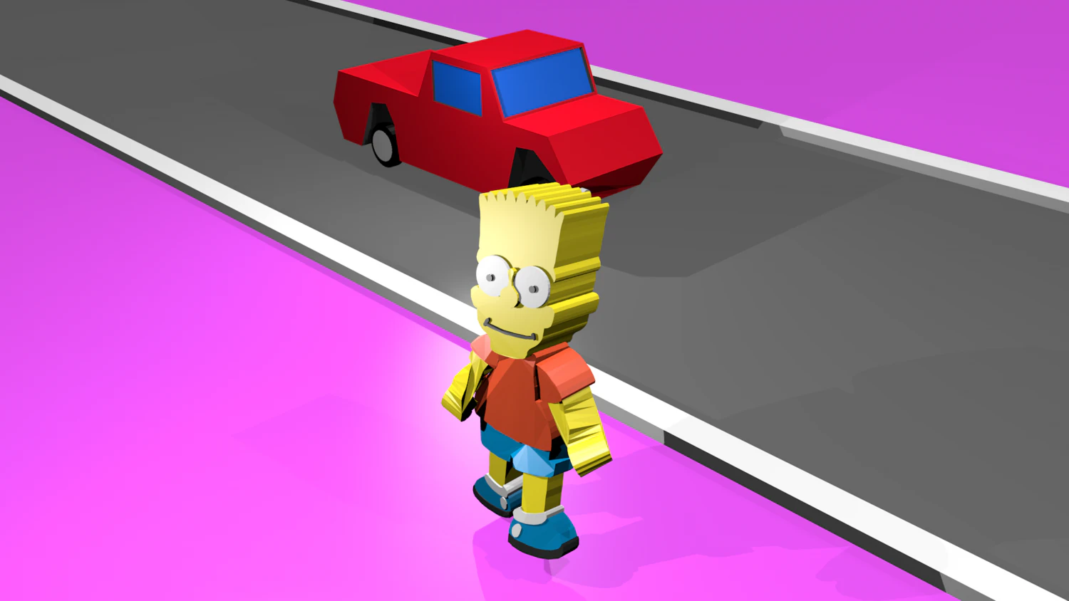 Bart Simpson 3D Model .c4d .max .obj .3ds .fbx .stl .blend