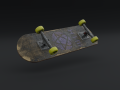 Ruined skateboard from 2000 3D Models