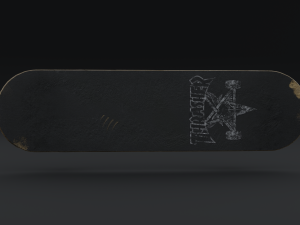 Ruined skateboard from 2000 3D Model