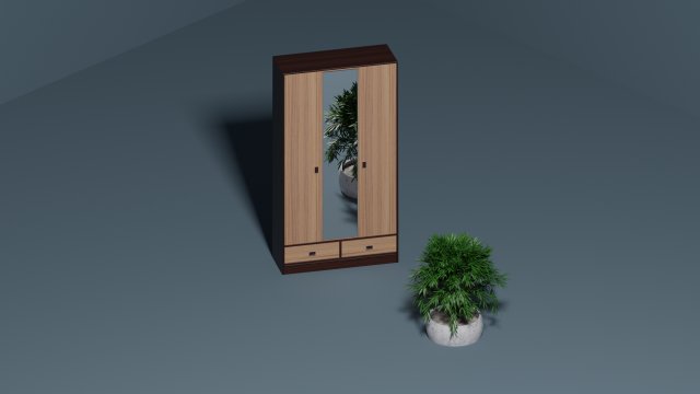 Wardrobe 3D मॉडल .c4d .max .obj .3ds .fbx .stl .blend 