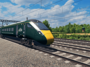 British Rail Class 800 - GWR Livery 3D Model in Train 3DExport