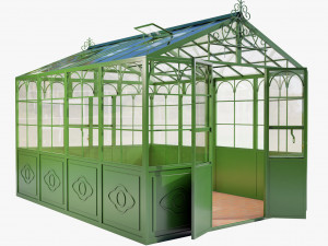Italian Wrought Iron Greenhouse Modèle 3D
