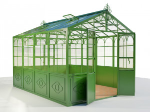 Italian Wrought Iron Greenhouse 3D Model