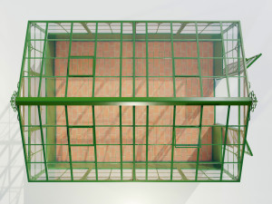 Italian Wrought Iron Greenhouse 3D Model