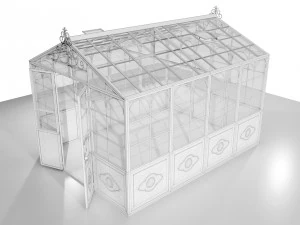 Italienisches Gew&auml;chshaus aus Schmiedeeisen 3D Modell