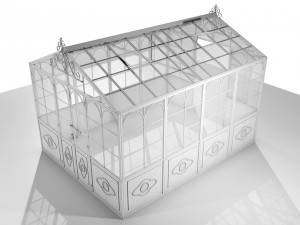 Italian Wrought Iron Greenhouse 3D Model