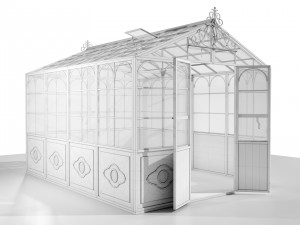 Italian Wrought Iron Greenhouse 3D Model