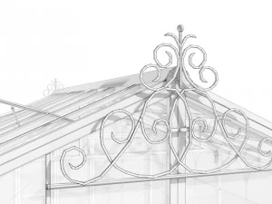 Italienisches Gew&auml;chshaus aus Schmiedeeisen 3D Modell