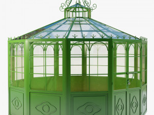 Italian Wrought Iron Greenhouse 2 3D Model