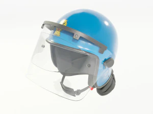 Capacete de motim da pol&iacute;cia italiana Modelo 3D