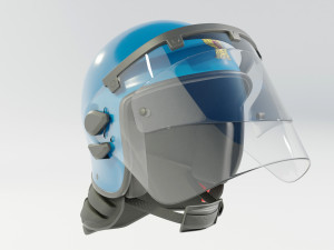 Italian Police Riot Helmet 3D 模型