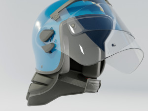 Italian Police Riot Helmet 3D 模型