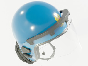 Italian Police Riot Helmet 3D 模型