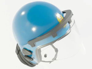 Capacete de motim da pol&iacute;cia italiana Modelo 3D