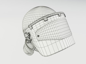 Italian Police Riot Helmet 3D 模型