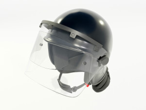 Police Riot Helmet Modelo 3D