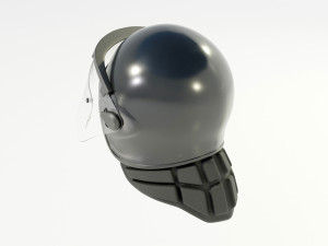 Police Riot Helmet Modelo 3D