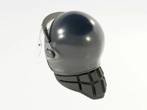 Police Riot Helmet 3D Model