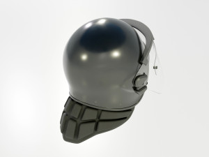 Police Riot Helmet Modelo 3D