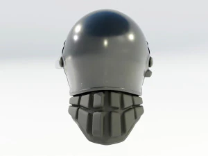 Police Riot Helmet 3D Model
