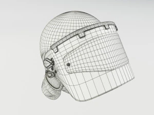 Police Riot Helmet 3D Model