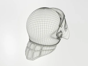 Police Riot Helmet 3D Model