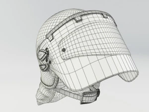 Police Riot Helmet 3D Model