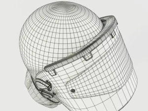 Police Riot Helmet 3D Model