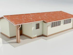 Italian Farm Building - Garage 1 3D Model